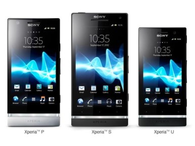 Sony Xperia P se nalazi između Sony Xperia S i Sony Xperia U