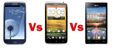 LG Optimus 4X HD vs Samsung Galaxy S3 vs HTC One X