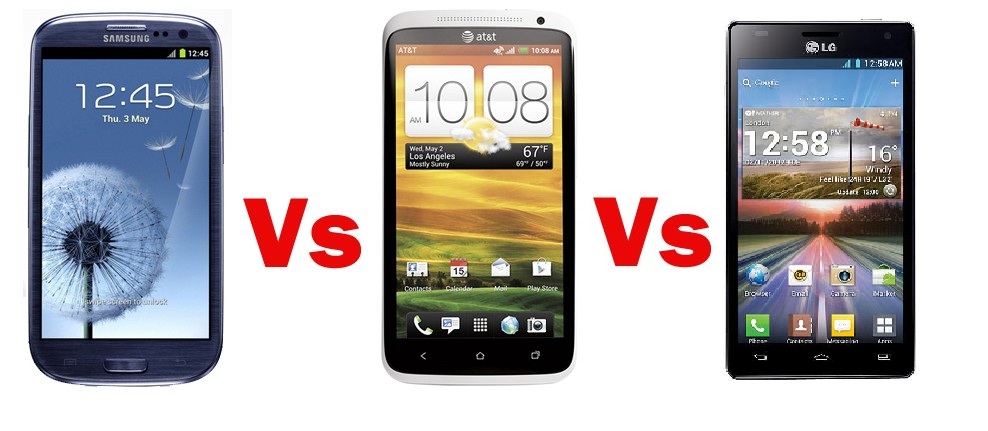 LG Optimus 4X HD vs Samsung Galaxy S3 vs HTC One X