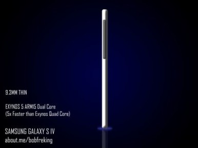 Samsung Galaxy S4 imao bi debljinu od 9,4 mm