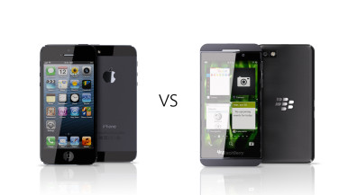 BlackBerry Z10 vs iPhone 5