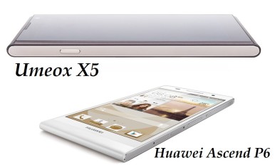 Umeox X5 vs Huawei Ascend P6