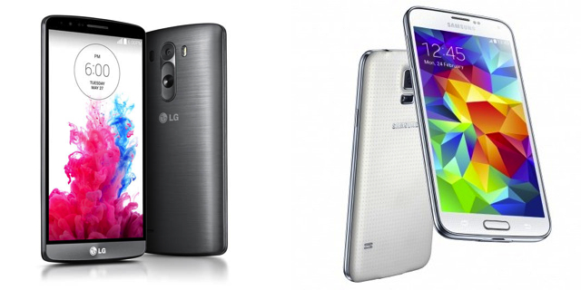 LG G3 vs Samsung Galaxy S5 3