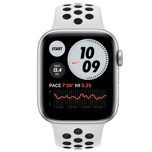 Apple Watch Series 6 Nike Sport 40mm (GPS + Cellular) Alluminium Case Sivo Pure Platinum